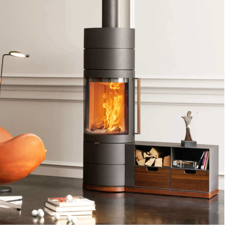 Austroflamm | Lux | kaminofen | Beistellbox rechts | mit Holzlade