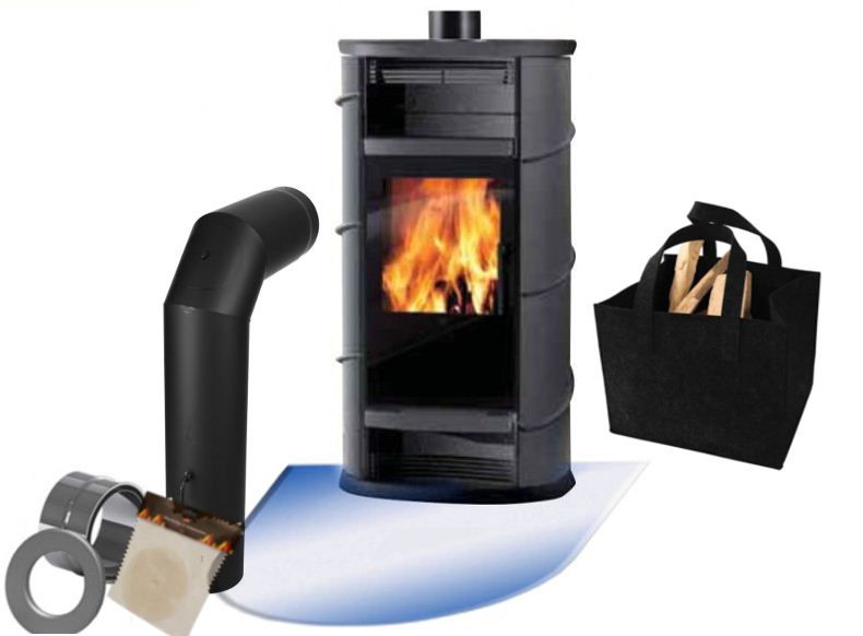 Kaminofen Lux Luftheizer 9 kW Edilkamin Warmluftofen