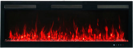 Aflamo Elektrokamin Majestic Pro 107 rot mit Kristallen | klimaworld.com