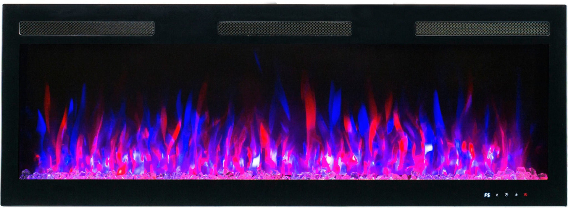 Aflamo Elektrokamin Majestic Pro 107 blau-pink mit Kristallen | klimaworld.com