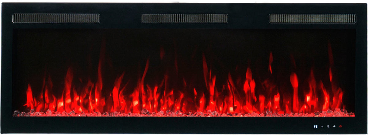 Aflamo Elektrokamin Majestic Pro 153 rot mit Kristallen | klimaworld.com