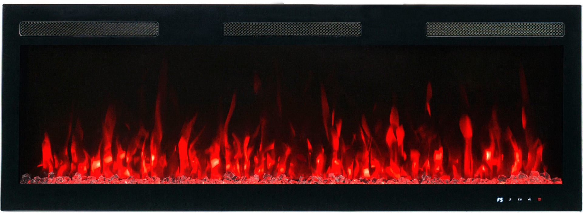 Aflamo Elektrokamin Majestic Pro 153 rot mit Kristallen | klimaworld.com