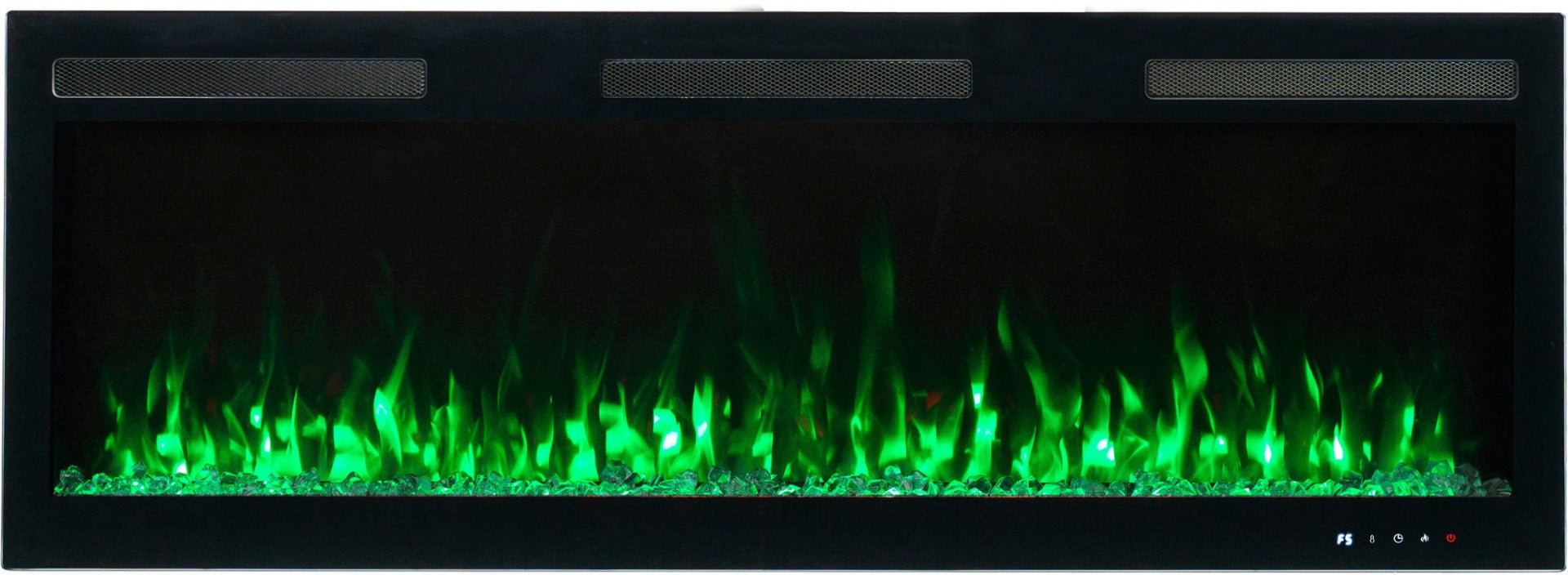 Aflamo Elektrokamin Majestic Pro 183 grün mit Kristallen | klimaworld.com