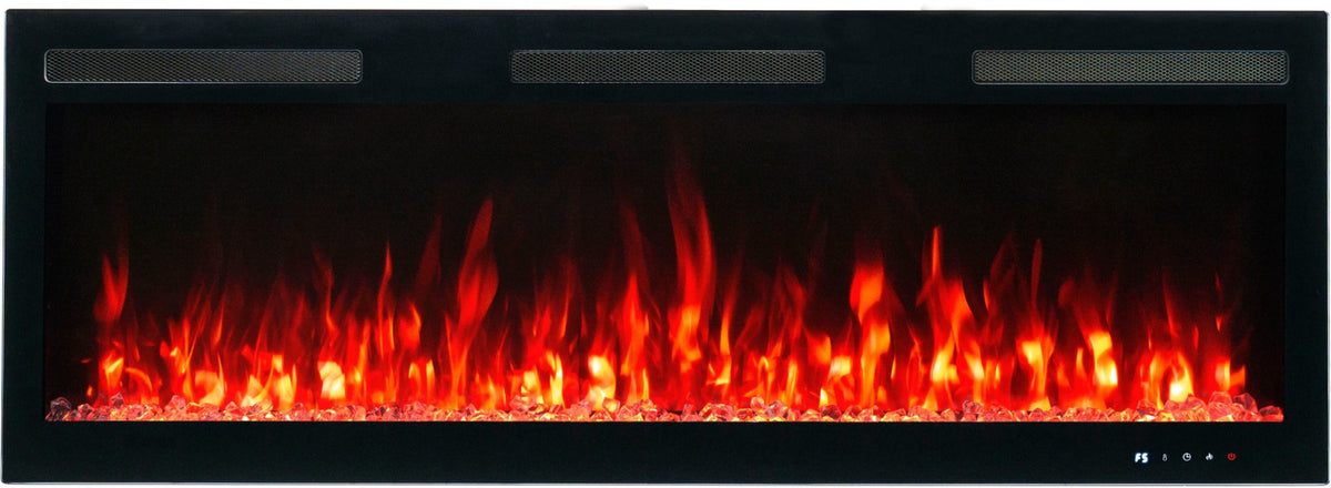 Aflamo Elektrokamin Majestic Pro 213 rot mit Kristallen | klimaworld.com