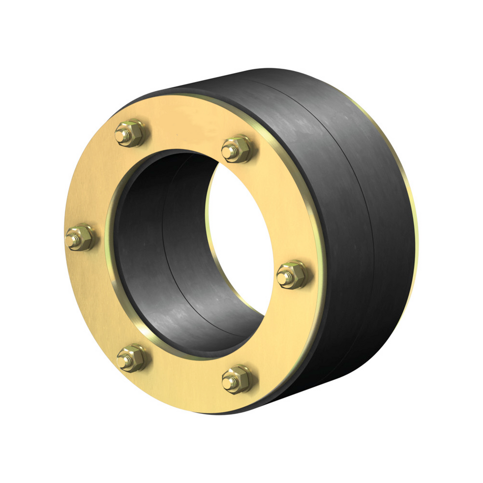 Mauerdurchführung mit Gummimanschette und Metallplatten, Modell Curaflex C 40 DN250, 157–165 mm | Klimaworld.com