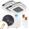 MIDEA Deckenkassetten-Set | 3,5 kW + 3,5 kW | Quick-Connect