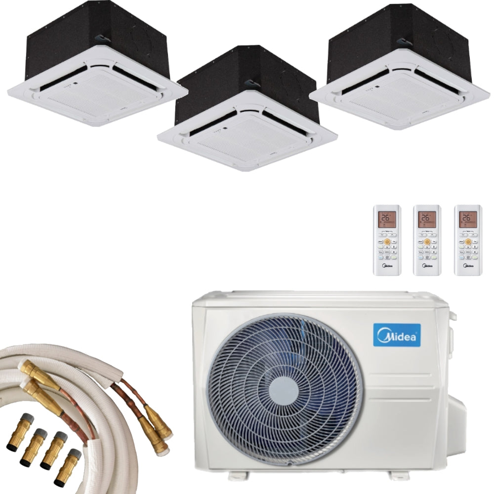 Midea Multisplit Klimaanlage Deckengerät 2x3,5kW+1x5,3kW Quick-Connect