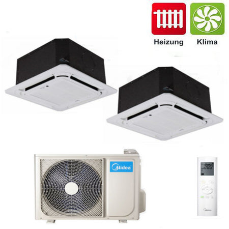 Midea Multisplit Deckenkassetten Set 2M-46K mit 2 Kassetten MMCAD-20IU
