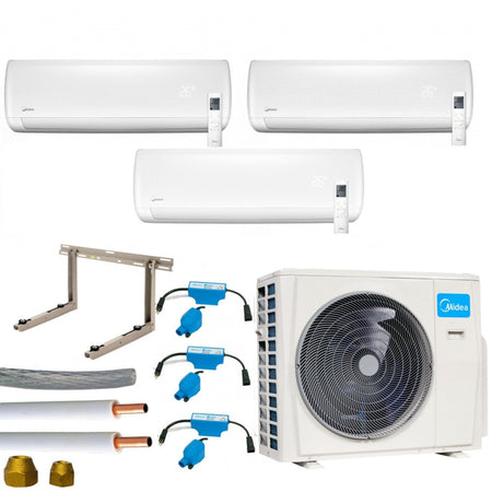 Klimaanlage Komplettset Multisplit Midea Wandgeräte 2x2,6kW+1x3,5kW