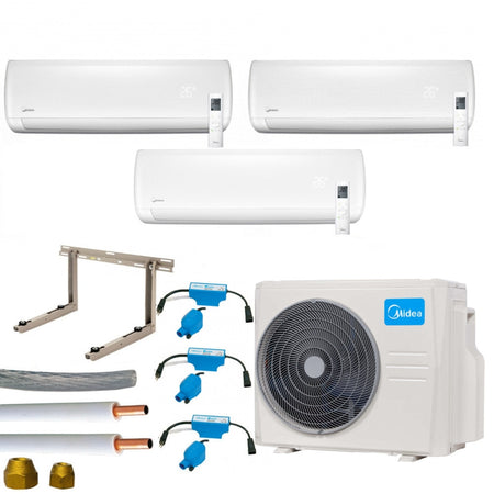 Klimaanlage Komplettset Multisplit Midea Wandgeräte 2x2,6kW+1x3,5kW