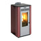 KALOR Pelletkamin | Perfecta Acciaio Miriam 10 | 7,8 kW | Bordeaux