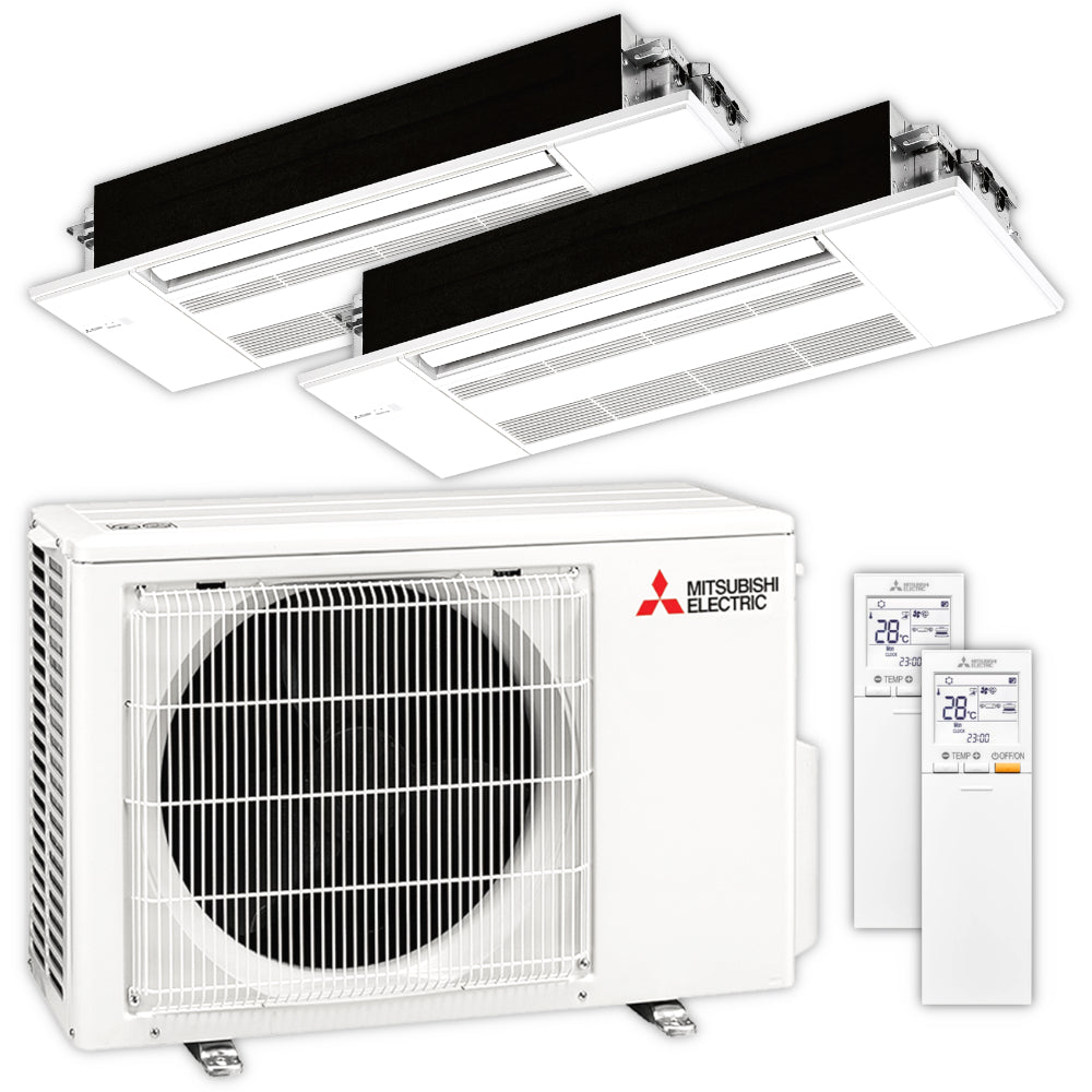 Mitsubishi Multisplit Klimaanlage Decke | MLZ-KP | 3,5 kW + 3,5 kW | Klimaworld.com