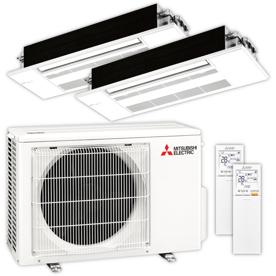 Mitsubishi Multisplit Klimaanlage Decke | MLZ-KP | 3,5 kW + 3,5 kW | Klimaworld.com