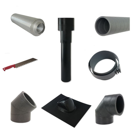 Wolf Montagepaket Dachdurchführung schwarz DN125