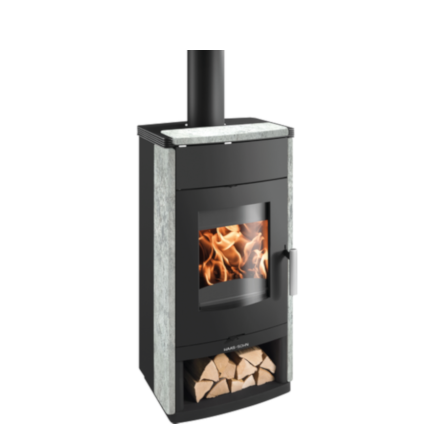Haas+Sohn | Kaminofen MONTEGROTTO-II 305.15-ST Serpentino, bis 7 kW