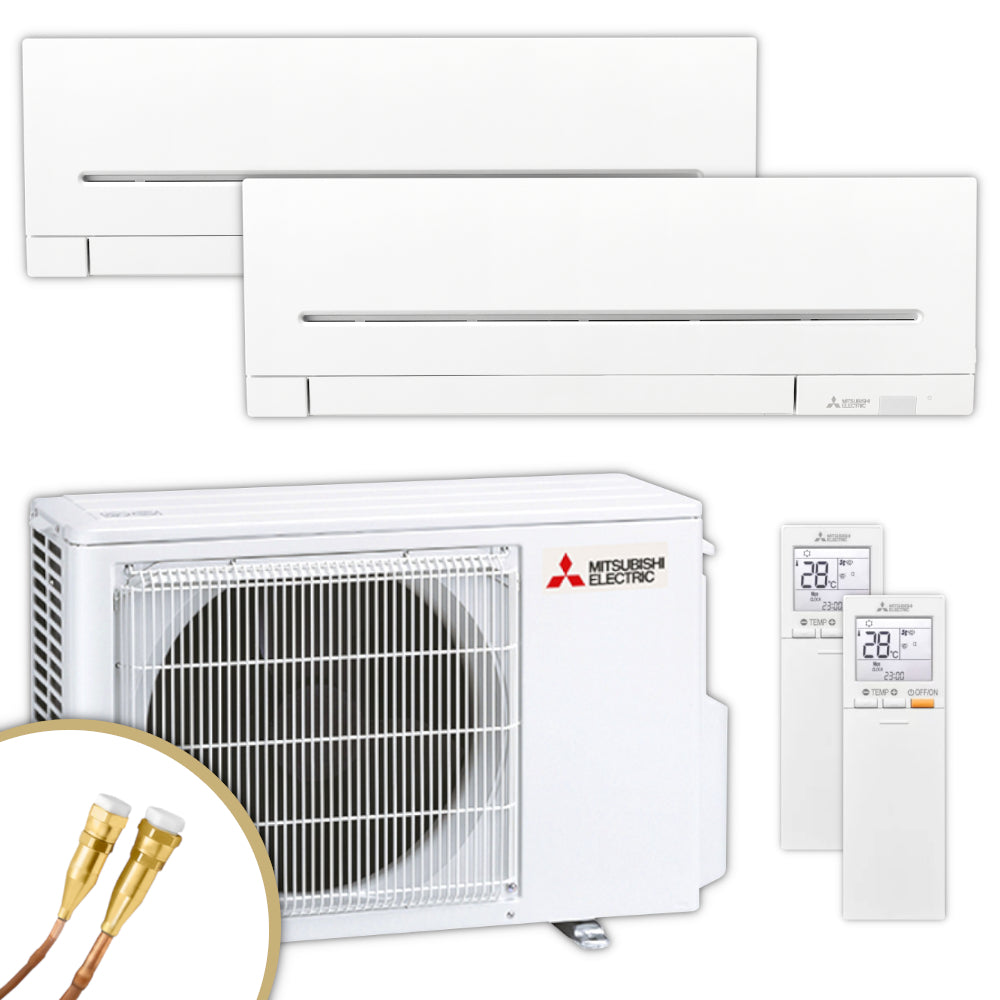 MITSUBISHI | Klima-Set MXZ/MSZ-AP | 2,5 kW + 2,5 kW | Quick-Connect