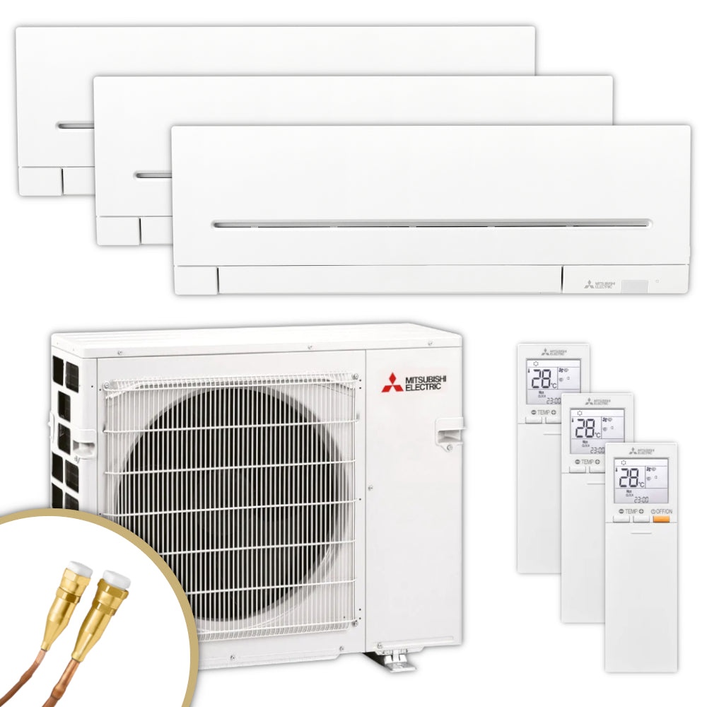 MITSUBISHI | Klima-Set MXZ/MSZ-AP | 2× 2,5 kW + 3,5 kW | Quick-Connect