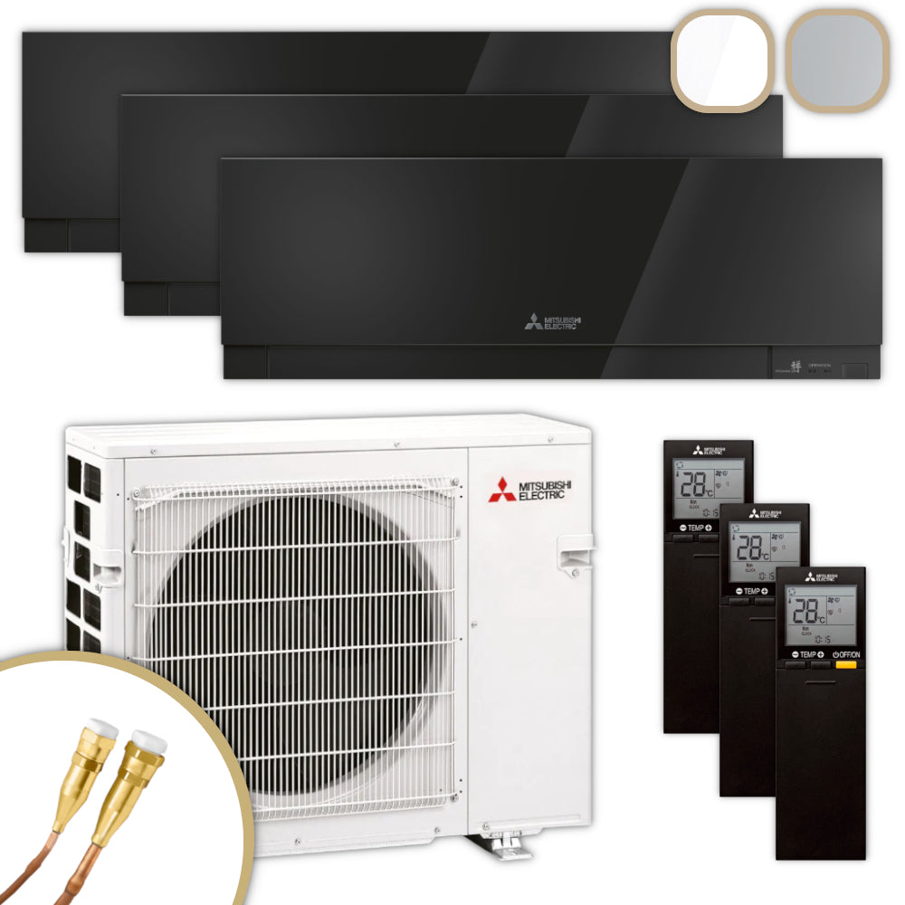 MITSUBISHI | Klima-Set MXZ/MSZ-EF | 2× 2,5 kW + 3,5 kW | Quick-Connect
