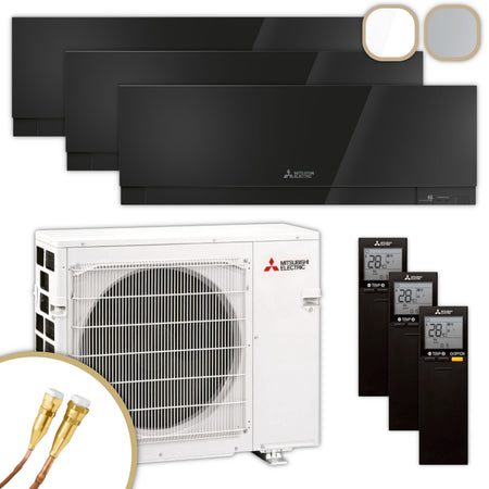 MITSUBISHI | Klima-Set MXZ/MSZ-EF | 2× 2,5 kW + 3,5 kW | Quick-Connect