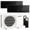Mitsubishi Multisplit Klimaanlage | Set MSZ-EF | 2,5 kW + 2,5 kW | Black