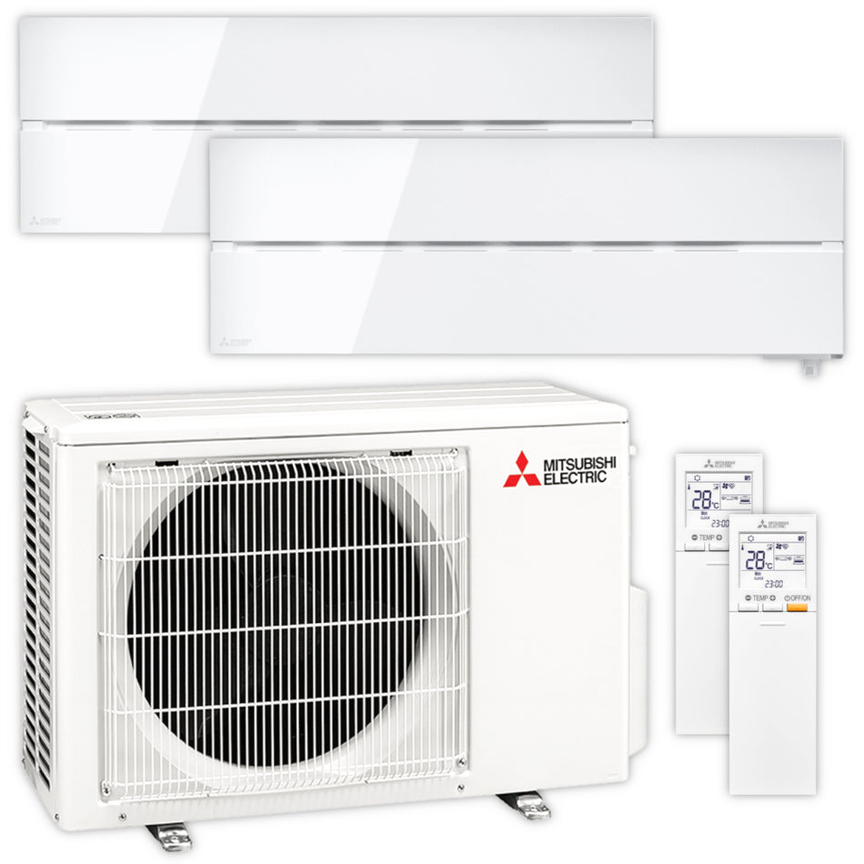Mitsubishi Multisplit Klimaanlage Set MSZ-LN | 1,8 kW + 2,5 kW | Natural White | klimaworld.com