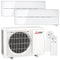 Mitsubishi Multisplit Klimaanlage Set | MSZ-LN | 2,5 kW + 3,5 kW | Natural White