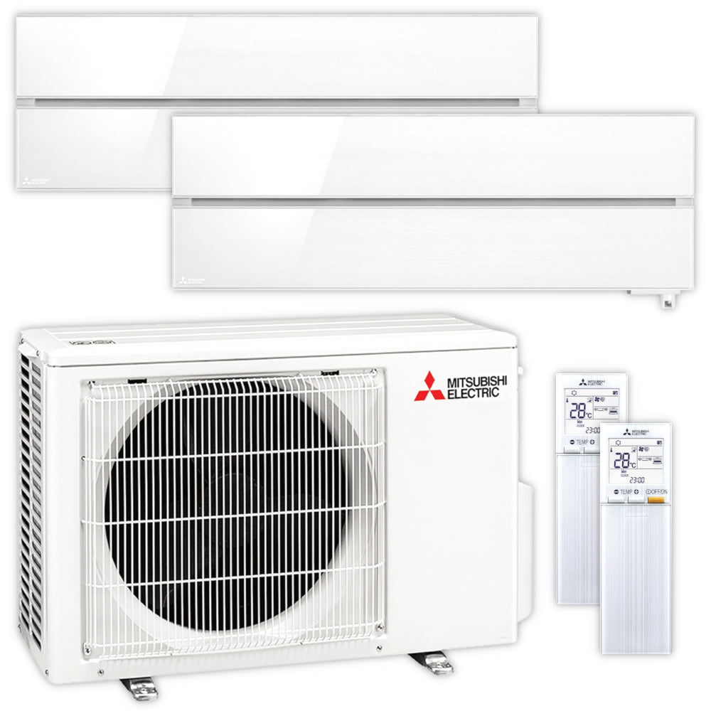 Mitsubishi Multisplit Klimaanlage Set MSZ-LN | 1,8 kW + 2,5 kW | Pearl White | klimaworld.com