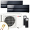 Mitsubishi Multisplit Klimaanlage | MSZ-LN | 2,5 kW + 3,5 kW | Onyx Black | Quick-Connect