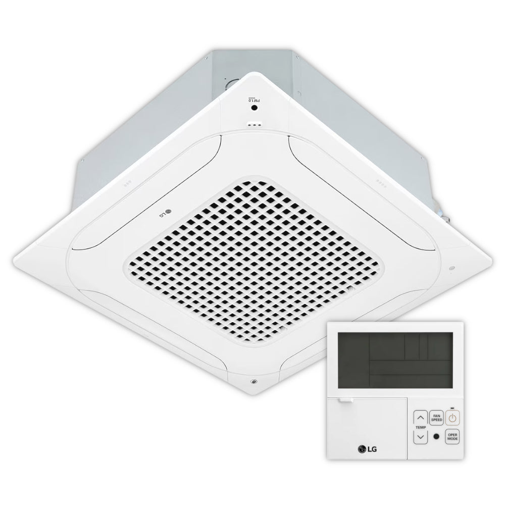 LG Klimaanlage 4-Wege-Deckenkassette CT09F.NR0 + Blende | 2,5 kW