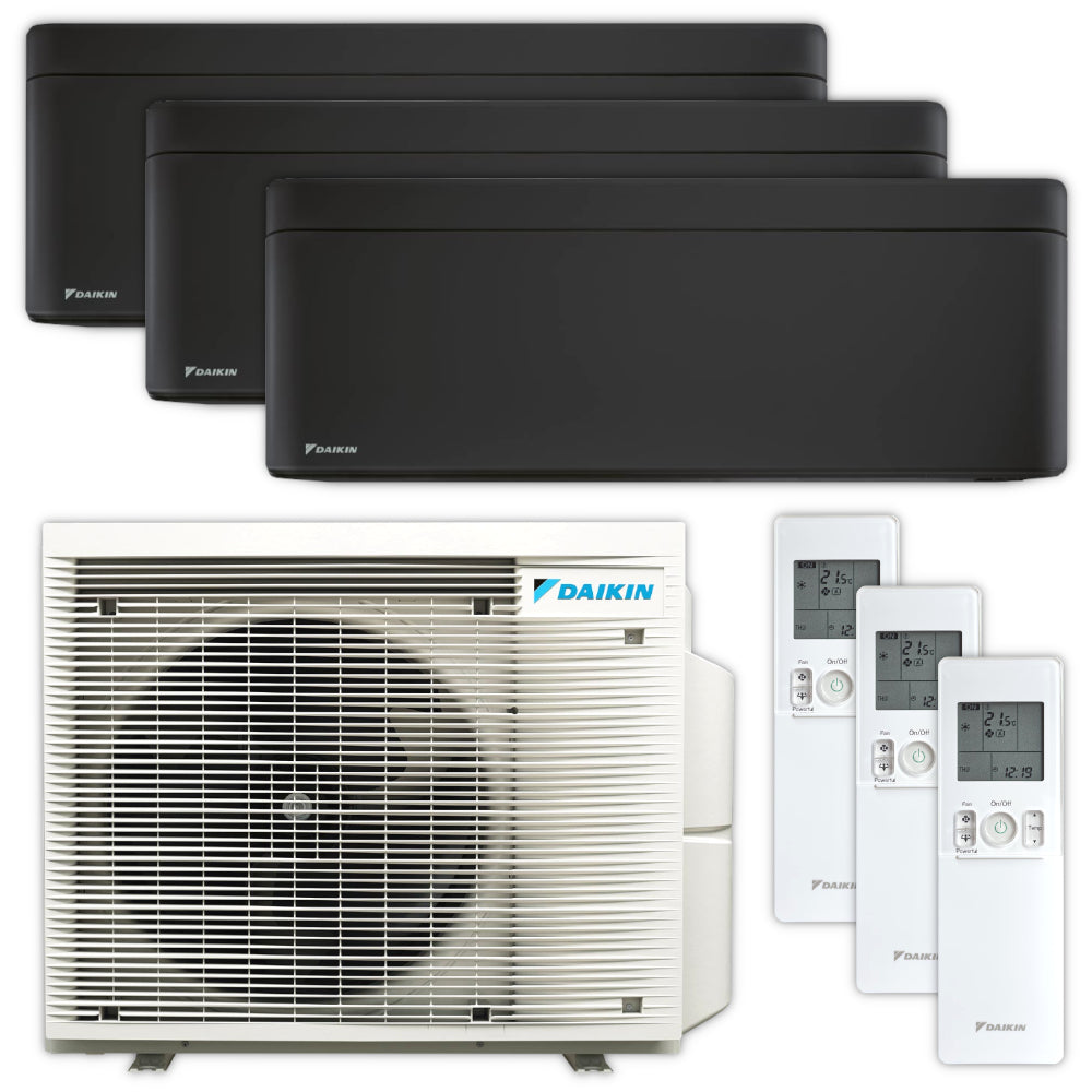 Daikin Stylish C-Serie Set mit drei Wandgeraeten, Aussengeraet, Fernbedienungen| Klimaworld.com