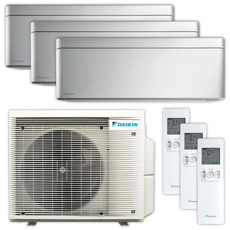 Daikin Stylish C-Serie Set mit drei Wandgeraeten, Aussengeraet, Fernbedienungen| Klimaworld.com