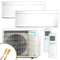 DAIKIN Multisplit Klimaanlage | Stylish | weiß | 2x2,0 kW Quick Connect
