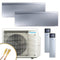 DAIKIN Multisplit Klimaanlage | Emura 3 | Silber | 2x 2,5 kW Quick Connect