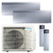 DAIKIN Multisplit Klimaanlage Emura 3 | Silber | 2,5 kW + 2,5 kW