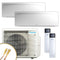 DAIKIN Multisplit Klimaanlage | Emura 3 | Mattweiß | 2x 2,5 kW Quick Connect