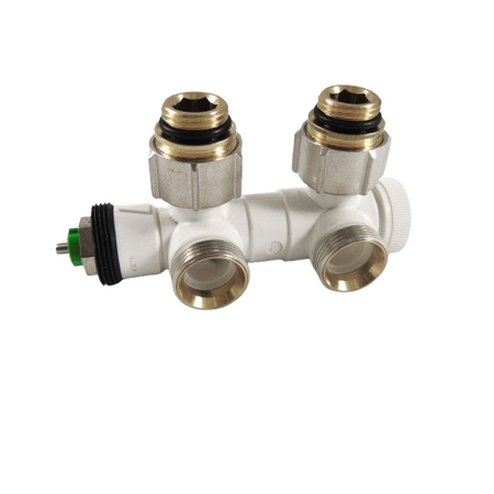 HM Heizkoerper Multiblock Eck | mit Thermostateinsatz links | klimaworlv.com