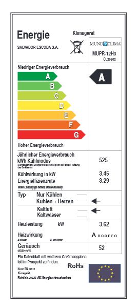 Wandsplit - Klimagerät Super DC Inverter 3,3 kW, Wandsplitgeräte
