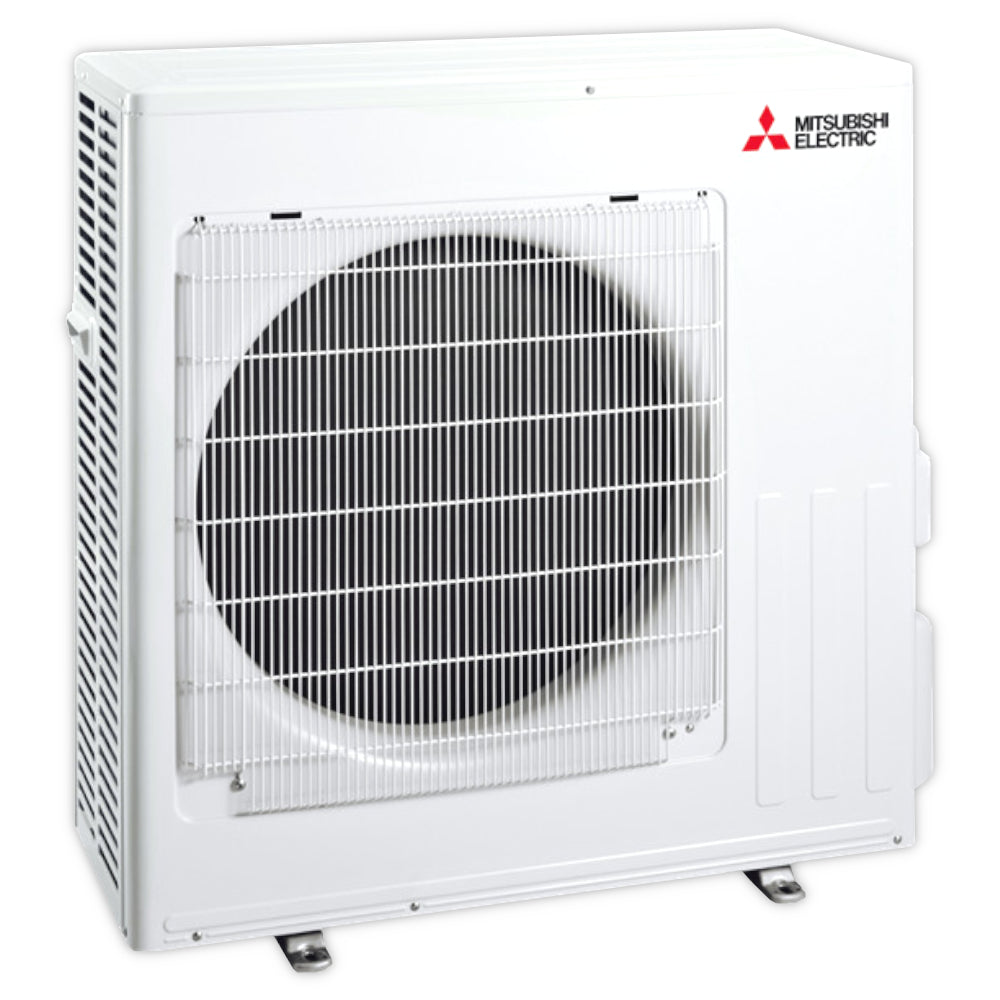 Mitsubishi Hyper-Heating-Wandgeraet MSZ-RZ Fernbedienung, weisses Handgeraet mit Display, Tasten und Symbolanzeigen | Klimaworld.com