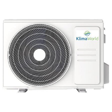 KlimaWorld Klimaanlage NEXA S5 E INVERTER Aussengeraet mit rundem Ventilatorgitter, weiss, freistehend | Klimaworld.com
