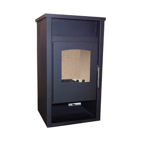KRETZ | Kaminofen NIKA 604 | gerade Scheibe | 8 kW ➔ klimaworlv.com