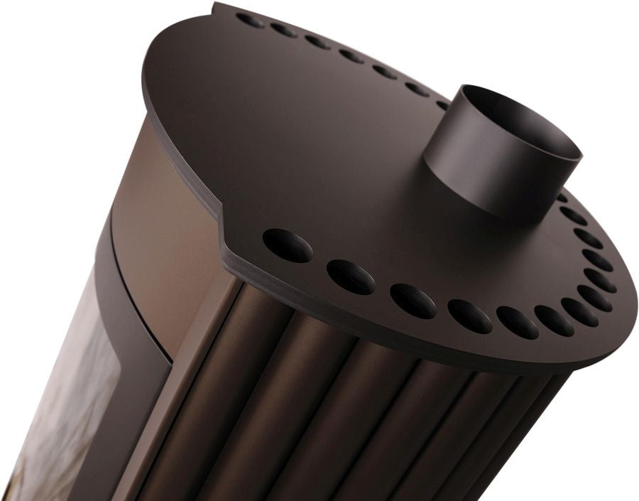 HS Flamingo Warmluftofen Masterflamme Medie II, braun | klimaworld.com