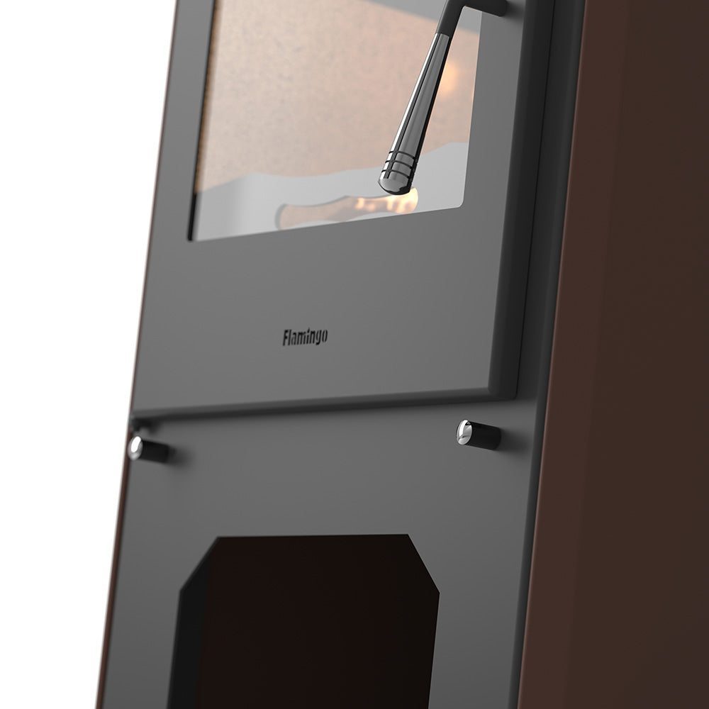 HS-Flamingo Kaminofen Espo III, braun | klimaworld.com