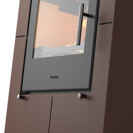 HS Flamingo Kaminofen Evenes, braun | klimaworld.com