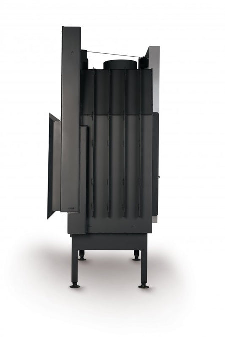 Warmluft Kamineinsatz Flamen Omega 90V F, mit Hebetür 15kW