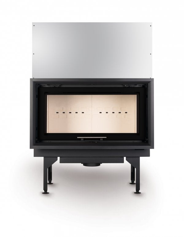 Warmluft Kamineinsatz Flamen Omega 90V F, mit Hebetür 15kW