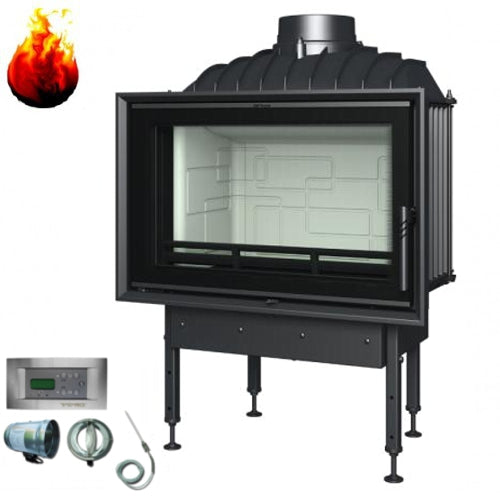 Kamineinsatz Warmluftkamin BeF Home Optim 8 Heizkamin 10 kW