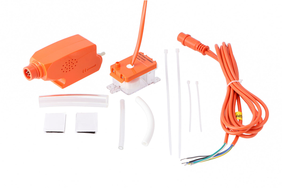 Lieferumfang Kondensatpumpe orange