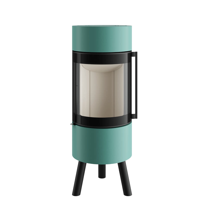 Spartherm Kaminofen Passo XS tripod |Türkis 5,9 kW