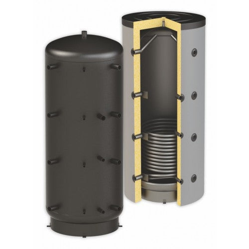 Beispiel mit Isolierung - ThermoFlux Pufferspeicher PBM-R 1000 | ohne Isolierung | 1 WT | klimaworlv.com