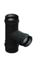 Pellet T- Stück 90 °C mit abnehmbarer Kondensatschale DN 100mm